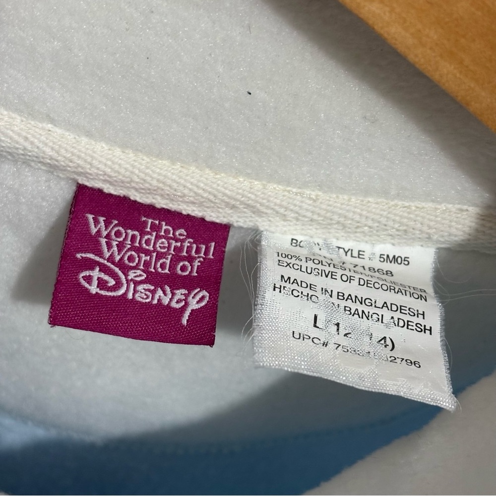 Disney Fleece Pullover Sweatshirt Size Large 12/14 Snow White Grumpy Character - Picture 6 of 7